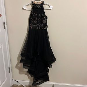 beautiful black layered dress